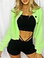 cheap Sweaters &amp; Cardigans-Women&#039;s Cardigan Solid Colored St. Patrick&#039;s Day Long Sleeve Regular Fit Sweater Cardigans Winter Open Front Green White Pink