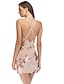 cheap Party Dresses-Women&#039;s A Line Dress Short Mini Dress White Black Red Gold Sleeveless Solid Color Backless Sequins Embroidered Summer V Neck Hot Sexy 2021 S M L XL
