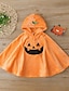 cheap Girls&#039; Tees &amp; Blouses-Kids Girls&#039; Blouse Sleeveless Solid Colored Halloween Print Orange Children Tops Basic Halloween