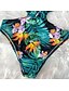 cheap One-Pieces-Women&#039;s Swimwear One Piece Swimsuit Paisley Green Swimwear Bathing Suits / Padded Bras