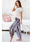 cheap Bottoms-Women&#039;s Basic Print Chinos Full Length Pants Micro-elastic Daily Cotton Blend Tie Dye Mid Waist Comfort Loose Purple Green S M L XL XXL