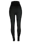cheap Pants-Women&#039;s Basic Classic Tights Full Length Pants Stretchy Daily Cotton Blend Solid Colored High Waist Comfort Slim Black S M L XL XXL