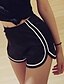 cheap Shorts-Women&#039;s Shorts Pajamas Wine Silver Navy Blue Sporty Mid Waist Solid Colored S M L XL / Slim