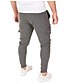 cheap Pants-Men&#039;s Slim Sweatpants Pants Solid Colored Full Length Black Light gray Dark Gray / Fall