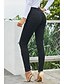abordables Bottoms-Mujer Básico Secado rápido Diario Chinos Pantalones Un Color Hasta el Tobillo Agujero Negro