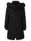 abordables Women&#039;s Coats &amp; Jackets-Mujer Acolchado Largo Abrigo Corte Ancho Chaquetas Un Color Rosa Vino Negro