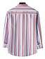 cheap Men&#039;s Shirts-Men&#039;s Shirt Striped Long Sleeve Daily Tops White