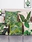 billige Putetrekk-1 sett med 5 stk grønt blad botanisk serie kaste putetrekk moderne dekorative putetrekk putetrekk til rom soverom rom sofa stol bil utendørs pute til sofa sofa seng stol grønn