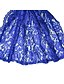 preiswerte Elegantes Damenkleid-Damen Spitze Knielanges Kleid Blau Grau Schwarz Rote Langarm Solide Spitze Bekleidung Herbst Frühling V-Ausschnitt heiß Für Mutter Ausgehen 2021 S M L XL XXL 3XL 4XL 5XL / Übergrössen / Satin