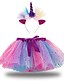 cheap Girls&#039; Skirts &amp; Shorts-Kids Girls&#039; Skirt Blue Purple Pink Rainbow Galaxy