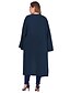 abordables Sweaters &amp; Cardigans-Femme Tricoté Couleur Pleine Cardigan Manches Longues Grandes Tailles énorme Pull Cardigans Col en V Automne Hiver Blanche Noir Rose Claire