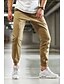 cheap Pants-Men&#039;s Basic Sports Jogger Pants Solid Colored Khaki
