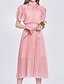 cheap Party Dresses-Women&#039;s Sheath Dress Knee Length Dress Blue Blushing Pink Short Sleeve Solid Color Spring Summer Hot Casual 2021 S M L XL XXL