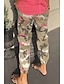 cheap Bottoms-Women&#039;s Basic Quick Dry Loose Daily Capri shorts Pants Camouflage Ankle-Length Rainbow