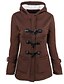 economico Cappotti e trench da donna-Per donna Cappotto Autunno Inverno Primavera Giornaliero San Valentino Standard Cappotto Rotonda Standard Informale Festa di San Patrizio Giacca Manica lunga Trapuntata Tinta unita Verde Nero Rosso