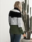 cheap Sweaters &amp; Cardigans-Women&#039;s Stylish Stripe Knitted Striped Color Block Cardigan Long Sleeve Sweater Cardigans Hooded Fall Winter Black Green Gray