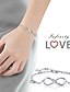 cheap Women&#039;s Jewelry-925 sterling silver bracele infinity endless love symbol charm adjustable gift for women girls (a- silver)