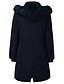 billige Women&#039;s Coats &amp; Jackets-Dame Polstret Lang Frakk Løstsittende Jakker Ensfarget Rosa Vin Svart