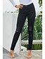 cheap Bottoms-Women&#039;s Basic Quick Dry Daily Chinos Pants Solid Colored Ankle-Length Hole Black