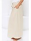 cheap Bottoms-Women&#039;s Daily Wear Basic Skirts Solid Colored Beige