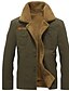cheap Best Sellers-Men&#039;s Jacket Regular Asian Size Coat Black Army Green Khaki Daily Basic Essential Fall &amp; Winter Turndown Regular Fit XS S M L XL 2XL / Long Sleeve