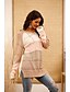 cheap Sweaters &amp; Cardigans-Women&#039;s Basic Hooded Striped Pullover Long Sleeve Oversized Sweater Cardigans V Neck Fall Winter Blushing Pink