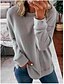 cheap T-Shirts-Women&#039;s Sweatshirt Minimalist Crew Neck Solid Color Sport Athleisure Pullover Long Sleeve Warm Soft Oversized Comfortable Yoga Running Everyday Use Jogging Causal Daily Exercising General Use
