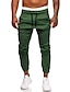 cheap Pants-Men&#039;s Basic Drawstring Sweatpants Full Length Pants Micro-elastic Daily Going out Solid Colored Mid Waist Slim Army Green Black Khaki Dark Gray M L XL XXL 3XL / Fall / Winter