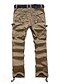 abordables Pants-Hombre Pantalones tipo cargo Pantalones Longitud total Un Color Negro Verde Ejército Caqui