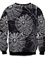 cheap Hoodies &amp; Sweatshirts-Women&#039;s Men&#039;s Pullover Sweatshirt Print Round Neck Halloween Halloween Hoodies Sweatshirts  Black