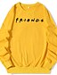 cheap Hoodies &amp; Sweatshirts-Women&#039;s Hoodie Sweatshirt Graphic Text Letter Daily Casual Hoodies Sweatshirts  Blue Yellow Blushing Pink