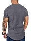 abordables T-Shirts-Hombre Camiseta Cuello Barco Plano Casual Manga Corta Ropa Sencillo Ropa deportiva Casual Músculo