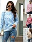 cheap Christmas Sweater-Women&#039;s Christmas Geometric Sweater Long Sleeve Sweater Cardigans Crew Neck Round Neck Fall Spring Blue Red Blushing Pink