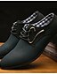 cheap Men&#039;s Shoes-Men&#039;s Oxfords Comfort Shoes Daily PU Black Blue Fall &amp; Winter