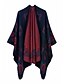 cheap Coats &amp; Trench Coats-Women&#039;s Solid Colored Jacquard Basic Fall &amp; Winter Cloak / Capes Regular Daily Sleeveless Acrylic Coat Tops Blue