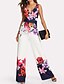 abordables Jumpsuits &amp; Rompers-Mujer Elegante Diario Floral Blanco Mono Floral