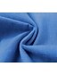 abordables Robes Maxi-robe longue Robe en jean Femme Automne Printemps Demi Manches - Fendu à la mode Casual Couleur monochrome Col V Ample Bleu M L XL XXL