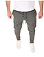 cheap Pants-Men&#039;s Slim Sweatpants Pants Solid Colored Full Length Black Light gray Dark Gray / Fall