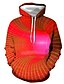 billige Hoodies-Herre Hattetrøje Pullover-hættetrøje Gul Rød Blå Lilla Grøn Hætte Grafisk 3D Print Daglig I-byen-tøj 3D-udskrivning Plusstørrelser Afslappet Tøj Hættetrøjer Sweatshirts Langærmet