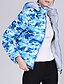 abordables Parkas y Plumas de Mujer-Mujer Acolchado Anorak Color Camuflaje Nailon Verde Ejército / Fucsia / Azul claro M / L / XL