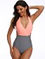 cheap One-Pieces-Women&#039;s Swimwear One Piece Swimsuit Cut Out Tie Back Pink Green Red White Swimwear Halter Neck Bathing Suits Elegant Vacation / Padded Bras