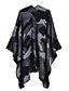 abordables Manteaux &amp; Trenchs Femme-Femme camouflage Jacquard basique Printemps Cape / Capes Normal Quotidien Acrylique Manteau Hauts Noir