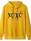 cheap Hoodies &amp; Sweatshirts-Women&#039;s Hoodie Pullover Graphic Text Letter Daily Weekend Basic Casual Hoodies Sweatshirts  Blue Yellow Blushing Pink