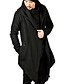 cheap Sale-Men&#039;s Trench Coat Casual Daily Wear Windbreaker Winter Autumn Wine Red Black Jacket