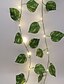 billige LED-stringlys-grønt blad vintreet strenglys utendørs bryllupsdekorasjon 2.3m 30leds ledet strenglys eventyrlys familiefest bryllup Valentinsdag uteplass hage dekorasjon lys