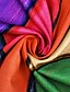 billige Uformelle kjoler-Dame Knelang kjole Skiftkjole Blå Regnbue Halvlange ermer Trykt mønster Fargeblokk Abstrakt V-hals Vår Sommer Fritid 2022 Løstsittende M L XL XXL 3XL