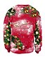 baratos Christmas Sweater-Mulheres Homens Moletom Gráfico Diário Outras estampas Natal Moletons Moletons Solto Vermelho