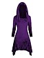 cheap T-Shirts-Women&#039;s Halloween T shirt Dress Tunic Graphic Prints Long Sleeve Asymmetric Print Off Shoulder Halloween Tops White Black Purple