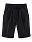 cheap Bottoms-Women&#039;s Shorts Slacks Bermuda shorts Cotton Blend Solid Colored Stretchy Mid Waist Sporty Basic Wedding Causal Black White M L Summer Spring &amp;  Fall