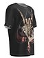 abordables Tank Tops-Homme Chemise T shirt Tee Graphic Crânes Col Rond Noir 3D effet Halloween Fin de semaine Manche Courte Vêtement Tenue basique